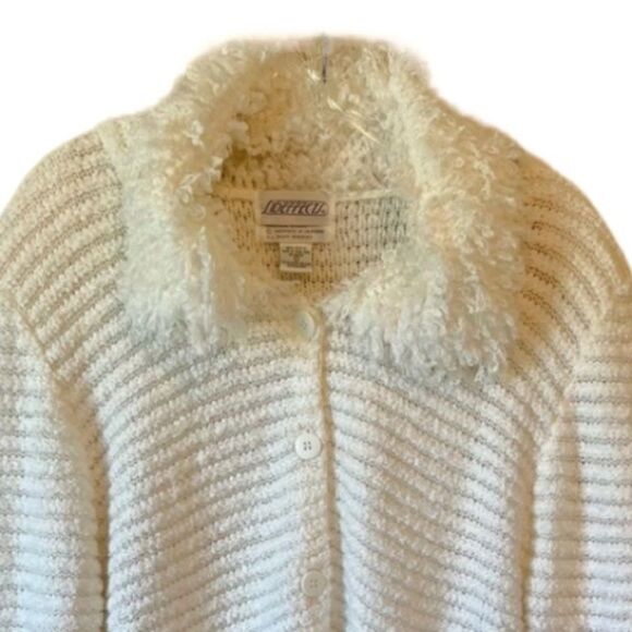 Vintage White SideEffects Cardigan - Picture 2 of 10